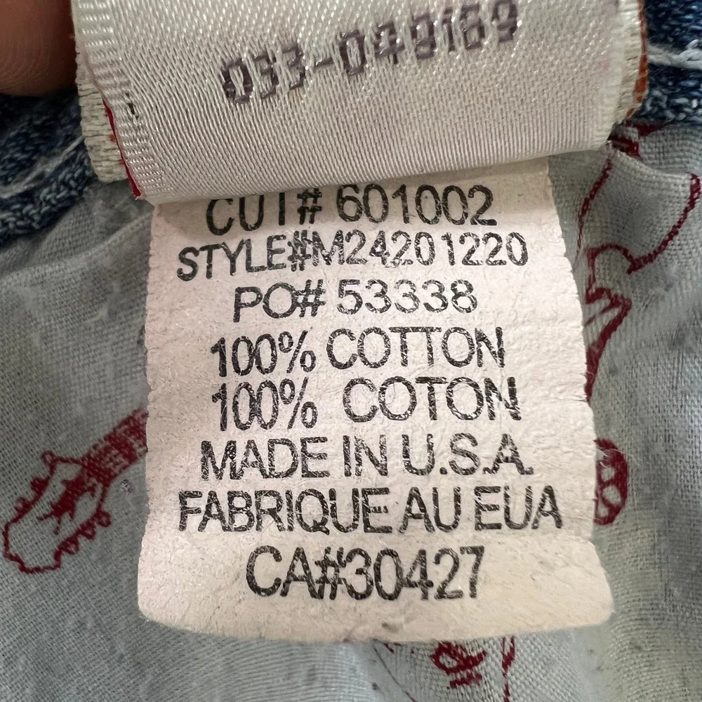 Vintage Y2K True Religion Bobby Big‎ T Jeans Men's 38 USA Made World Tour Denim